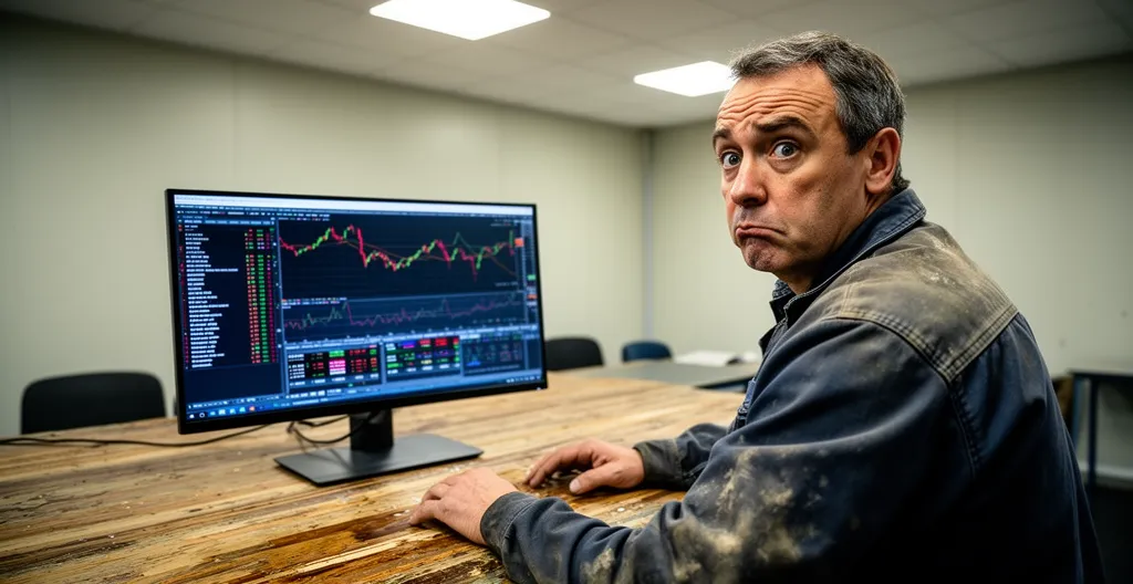 Élu CSE concentré devant un écran affichant des données financières complexes