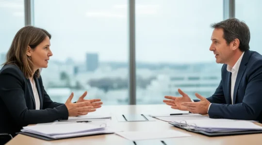 Élus CSE en discussion lors d'une réunion d'entreprise sur l'expert comptable