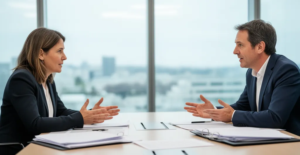 Élus CSE en discussion lors d'une réunion d'entreprise sur l'expert comptable